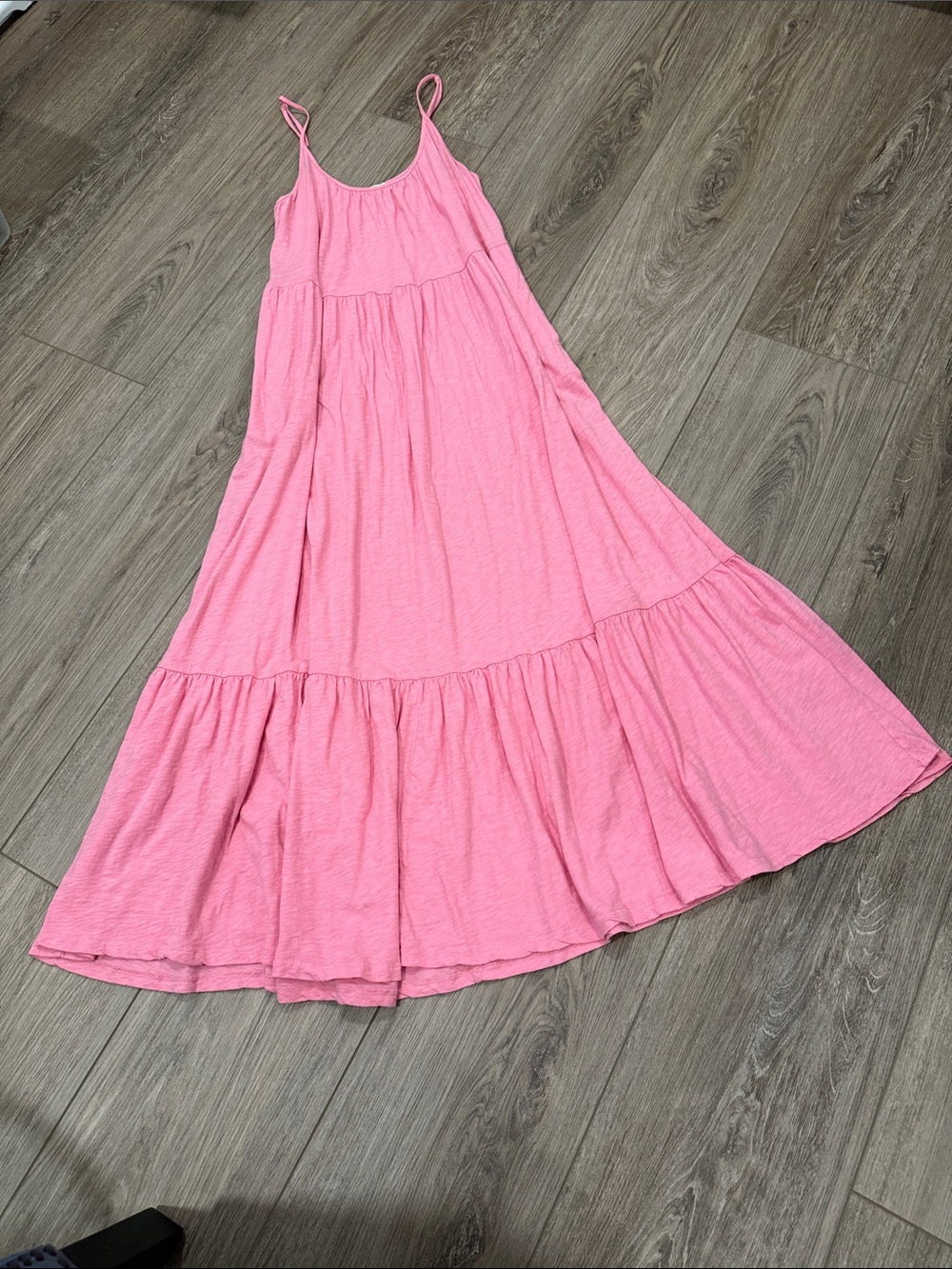 Z Supply Pink Tiered Maxi Dress w/ Pockets